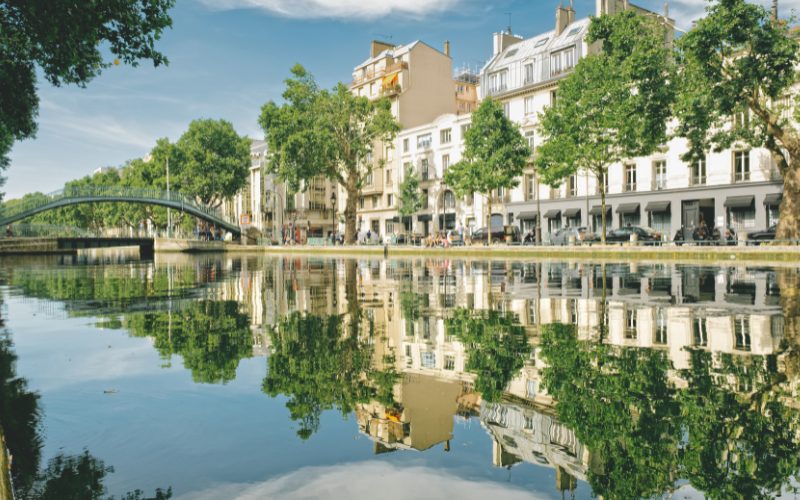 Canal Saint Martin in Paris 