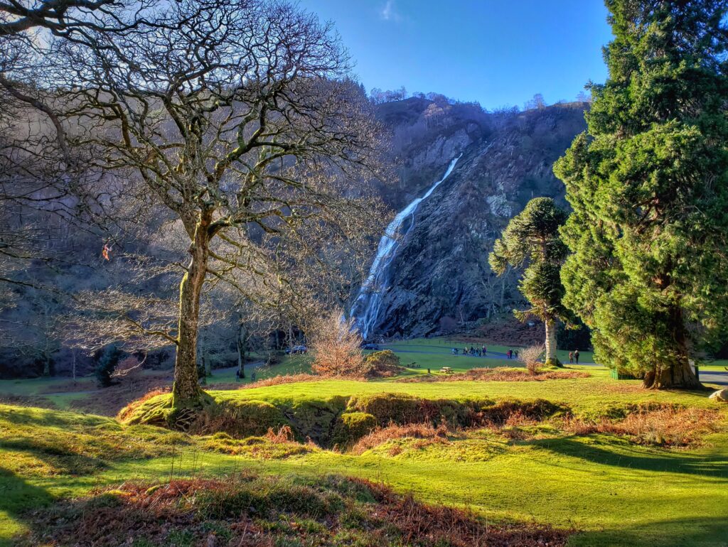 Powerscourt Waterfall - hiking in Ireland