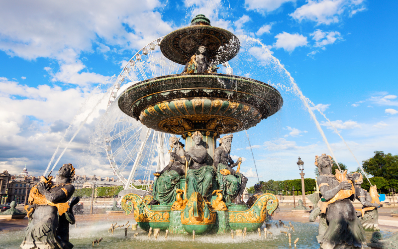 Fontaine des Fleuves in Paris