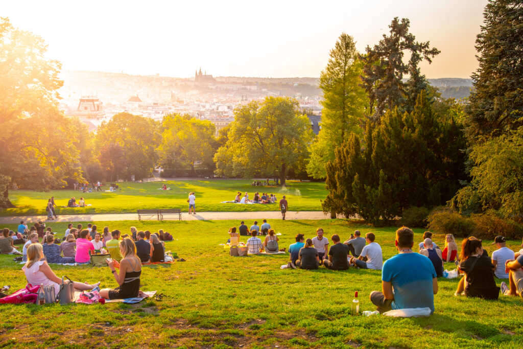 Riegrovy sady, park in Prague