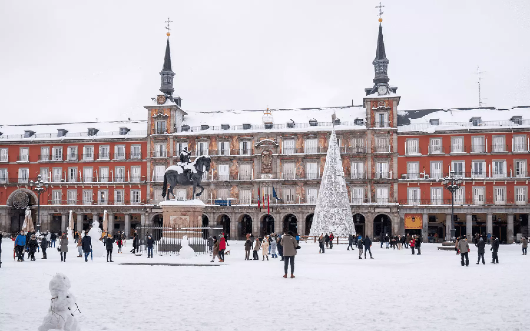 Winter in Madrid, Spain