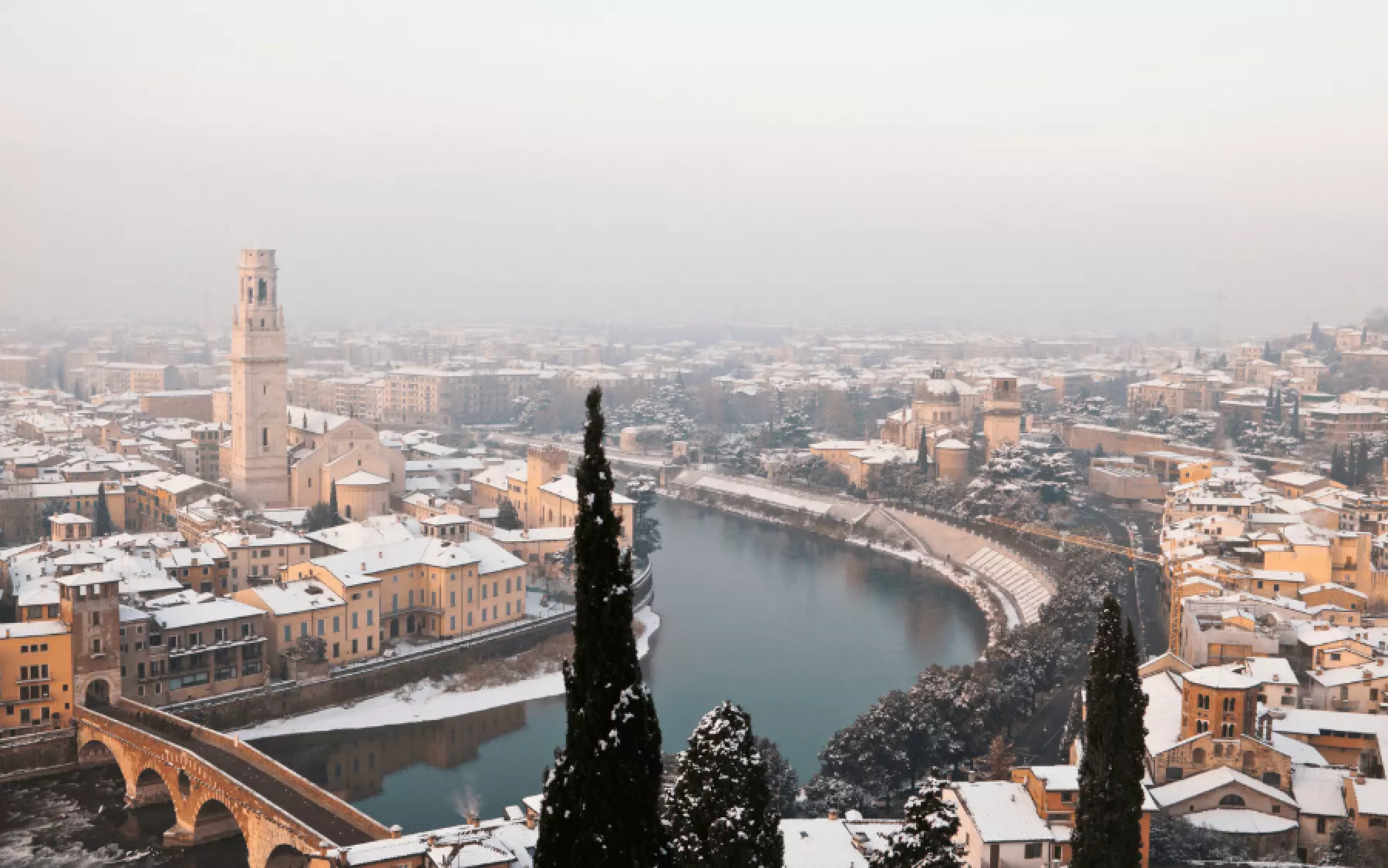 View on the city of Verona, Italy