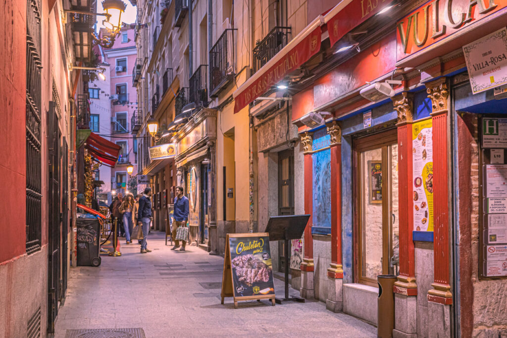 Small street in Madrid