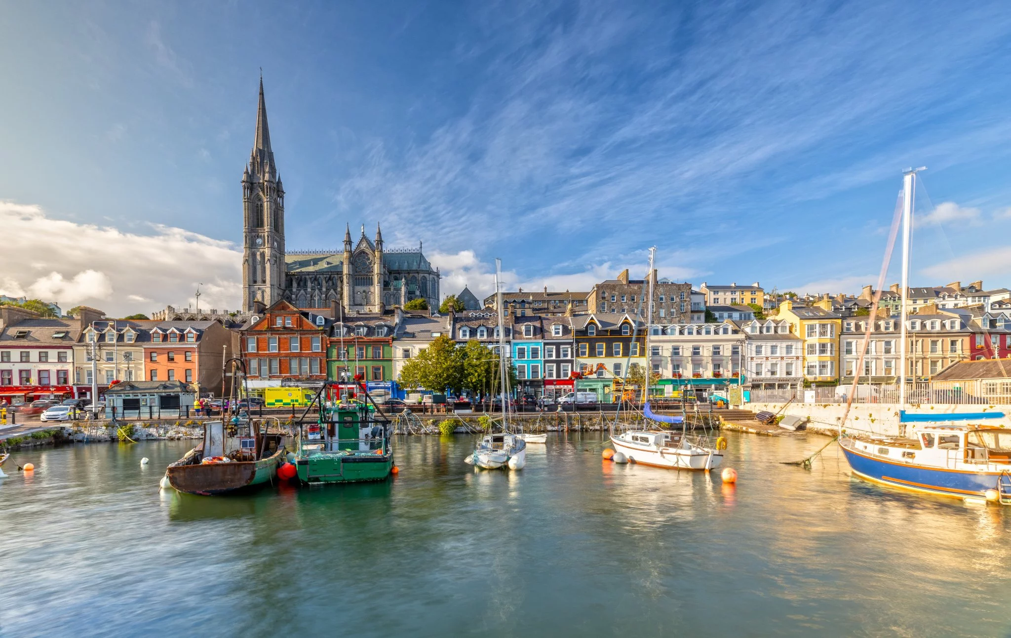 St. Colman's Cathedral in Cobh near Cork, Ireland – perfect for an Irish countryside vacation with historic charm.