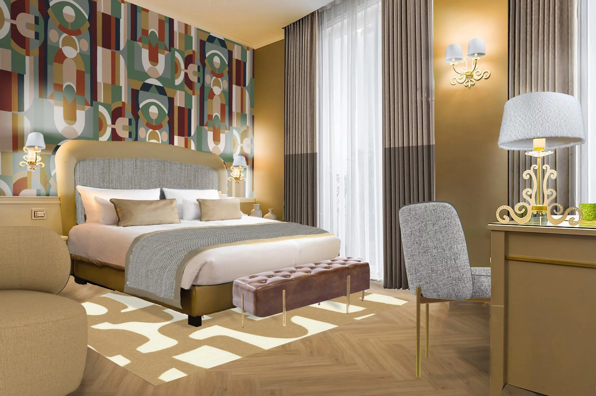 Leonardo Boutique Hotel Rome Monti – Mock up room image, illustration purposes only