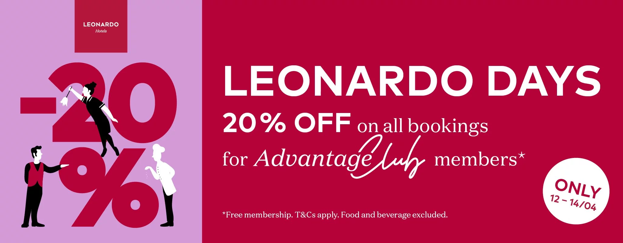 Leonardo Days - 20% discount only this weekend!