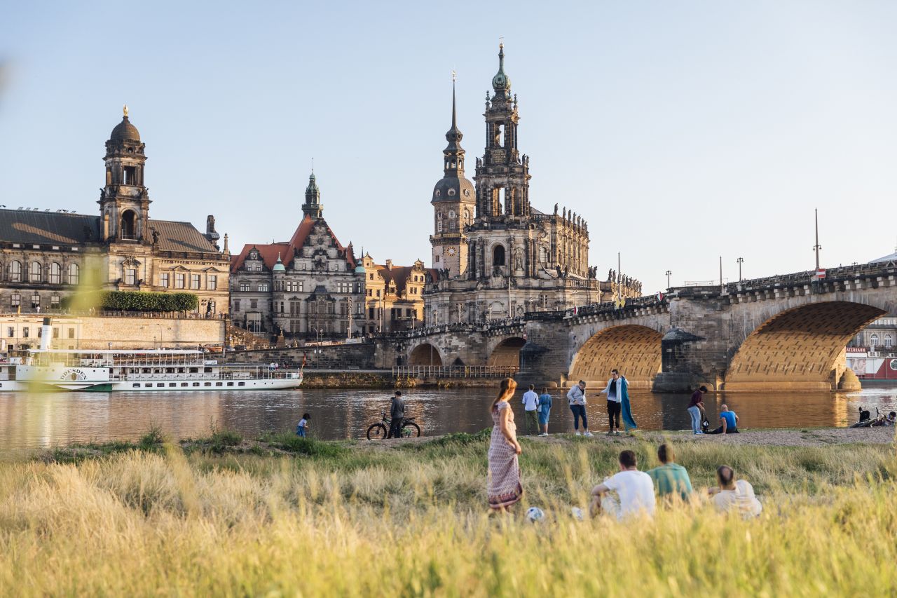 Romantische Abendstimmung am Elbufer © Thomas Roetting